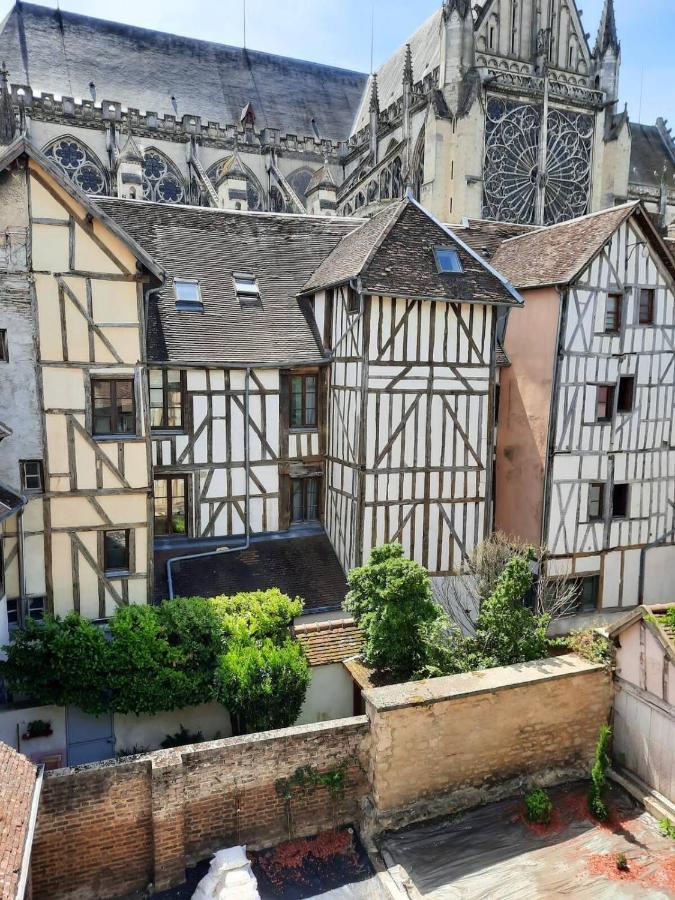 Ferienwohnung La Marmotte De La Cathedrale - Calme - Jardin Troyes Exterior foto