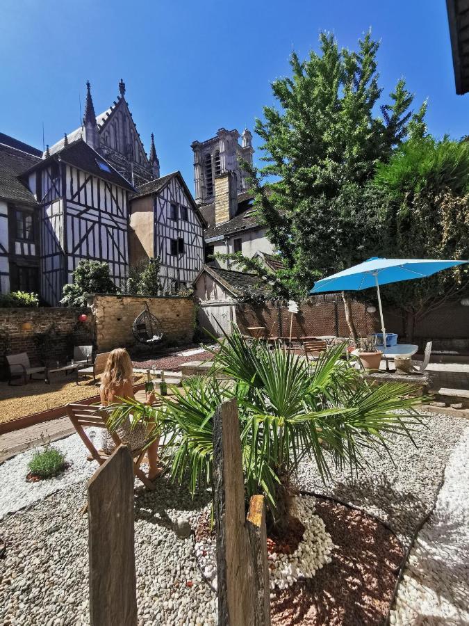 Ferienwohnung La Marmotte De La Cathedrale - Calme - Jardin Troyes Exterior foto