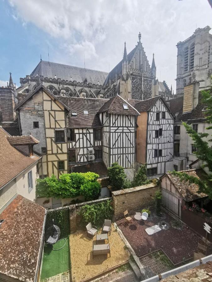 Ferienwohnung La Marmotte De La Cathedrale - Calme - Jardin Troyes Exterior foto