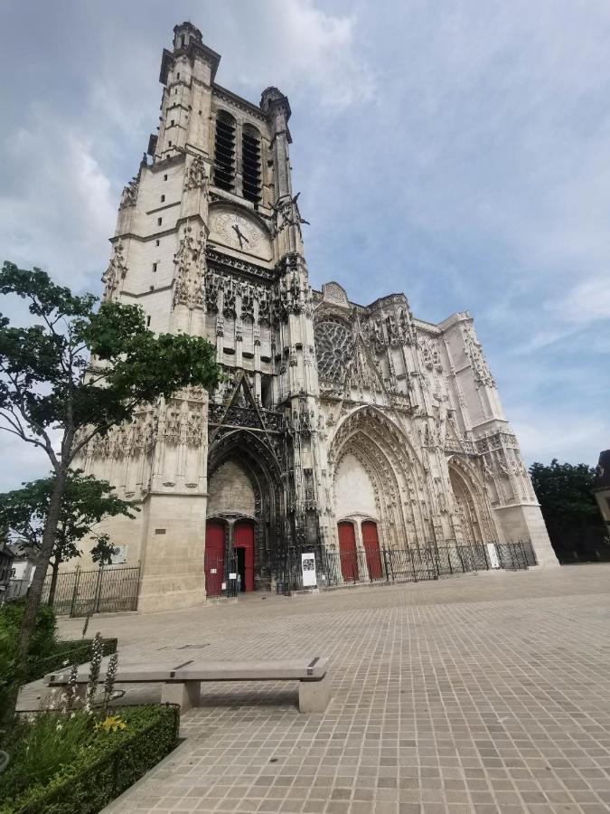 Ferienwohnung La Marmotte De La Cathedrale - Calme - Jardin Troyes Exterior foto